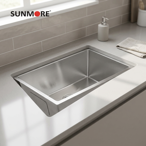 Luxury Single Bowl Stainless Steel <b>Kitchen</b> <b>Sink</b> 304 Handmade Undermount Nano Black <b>Sink</b> Hot Selling 2026 - Product Image 1