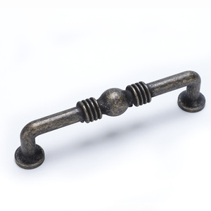 Retro Black Curved Cabinet <b>Handle</b> H-8151 Traditional Style <b>Door</b> <b>Handle</b> Stainless Steel Universal Drawer <b>Pull</b> - Product Image 4