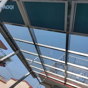 Villa Sunshine Room Pare-soleil Fonctionnement silencieux Télécommande Pare-soleil Panneau en alliage d'aluminium Pare-soleil <span class=keywords><strong>Volet</strong></span> <span class=keywords><strong>roulant</strong></span> - Product Image 3