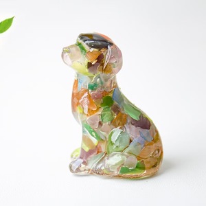 क्रिस्टल टुकड़ा स्क्वाटिंग कुत्ते लाँनी होटल लॉबी डेस्कटॉप सजावट - Product Image 3