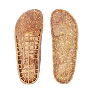 Factory Customized Durable PVC Mid Sole with <b>Soft</b> Arch Support Sweat Absorb PVA Outsole and Leather Cork for Sandals - Product Image 1
