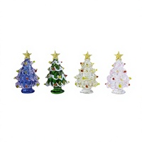 Ornement de Noël en verre fait main – Sensation Internet populaire, décoration solide en fil métallique pour voiture, bureau, Noël