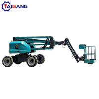 Elevador Telescópico Diesel Autopropelido com Altura de Trabalho de 30m, Capacidade de 230kg, Rotação de 360°, Tração 4x4 para Terreno Acidentado TaiGang