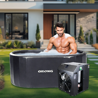 Refroidisseur d'eau automatique Qiong pour bain de glace, moteur à engrenages, télécommande, économie d'énergie, récupération des athlètes, cryothérapie
