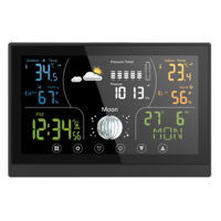 Estación Meteorológica Digital para el Hogar con Pantalla LCD, Sensor de Plástico USB, Higrómetro, Termómetro, Pronóstico del Tiempo, Registrador de Datos, OEM, IP65