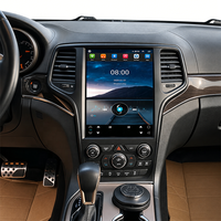 Autoradio vertical de style Tesla Android 13 de 12,8 pouces pour Jeep Grand Cherokee 2014-2019 avec CarPlay sans fil GPS
