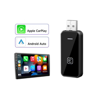 Boîte Android Ai Carplay 2-en-1, adaptateur multimédia intelligent, adaptateur sans fil Carplay, lecteur Android Type C pour 98% des voitures filaires