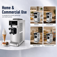 Nouvelle machine à crème glacée molle professionnelle à saveur unique 12-16L/H, mini machine à glace molle en acier inoxydable haute productivité XY-MT960