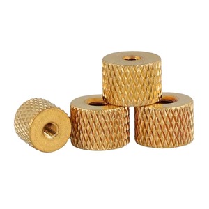 Insertos de cobre texturizados con rosca métrica, con patrón para uso con destornilladores de impacto - Product Image 2