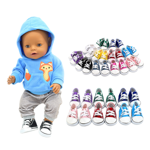 للبيع بالجملة دمية فتاة 18 بوصة تولد من جديد مع حذاء رياضي تعليمي أحذية تنس تناسب تماما دمى 18 بوصة - Product Image 2
