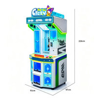 Arcadix Machine de flipper à monnayeur avec jeu de récompenses, jeu de loterie Crazy Arcade pour centre de jeux et fête foraine