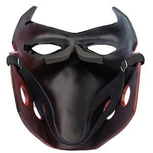 หน้ากากมีฮู้ดสีแดงหมวกกันน็อคคอสเพลย์ <span class=keywords><strong>JASON</strong></span> dedevil ทำจากเรซินทนทานอุปกรณ์เสริมเครื่องแต่งกายฮาโลวีน - Product Image 4