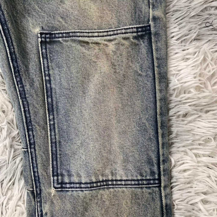 saferido guys clothing styles American High Street Vibe Style Retro Blue Distressed Washed Jeans Men's Slim Slimming Micro Horn Draping Pants Fashion