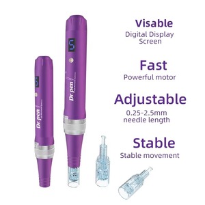 <span class=keywords><strong>Dr</strong></span>.<span class=keywords><strong>pen</strong></span> de Alta Estabilidad, Pluma de Microagujas Automática, Carcasa Metálica Morada, Control de 6 Velocidades, Absorción Profunda de Suero, Melasma, Manchas de Pigmentación - Product Image 3