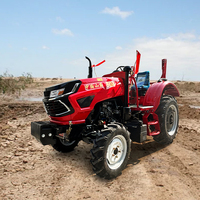 Petits tracteurs à quatre roues bon marché et populaires contenant des outils agricoles Mini tracteurs 4x4 Tracteurs agricoles à quatre roues motrices