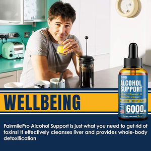 Alcool de Soutien Nettoyage Du Foie Désintoxication Gouttes Liquide Lait Chardon Gueule de Bois Relief Immunitaire Detox Nettoyer Booster Le Métabolisme Personnalisé - Product Image 3