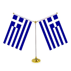 Bandiera da Tavolo <span class=keywords><strong>Turca</strong></span> di Alta Qualità Personalizzata a Forma di Y con Asta e Supporto per Decorazione Domestica - Product Image 2