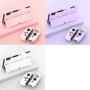 Nintendo Switch OLED Protective Case Gradient PC Material Skin Friendly <b>Stand</b> Cover For Game Console - Product Image 2