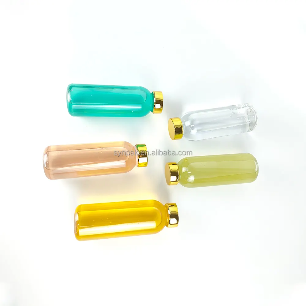 Botella de jugo de plástico PET transparente de 450ml con tapón de rosca sello bebida jugo embalaje de lujo