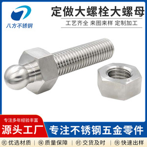 Stainless Steel Hex Bolt M6 M24 With Nuts Forged Stud Grade B Thread 6G - Product Image 4