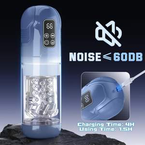 Wasserdichter Automatischer Masturbator mit 7 Stoß-, Rotations- und Saugfunktionen, Dehnbarer Pocket <span class=keywords><strong>Pussy</strong></span>, Stroker <span class=keywords><strong>Vibrator</strong></span>, Sexspielzeug für Erwachsene für Männer - Product Image 5