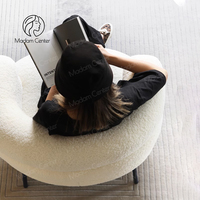 Madamcenter Unique Luxury Single Sofa Chair Modern Design Style Fluffy High-end pour Hôtel Club Salon Réception Fait de Bois