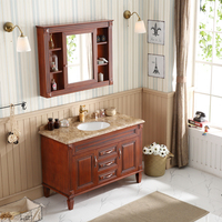 Meuble-lavabo de salle de bain moderne de luxe sur pied avec miroir intelligent et vasque - Meubles de salle de bain pour appartement, vente directe d'usine