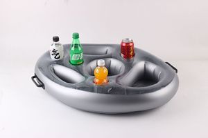 Cubo de hielo inflable de 70cm de PVC de color gris con logotipo personalizado con 8 soportes - Product Image 2