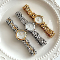 Montre à quartz haut de gamme pour femme, élégante, ovale, chronographe, en acier inoxydable, style professionnel de luxe, personnalisable