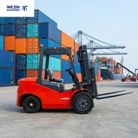 Carrello Elevatore Elettrico Monoblocco Forgiato Rinforzato con Capacità di 2500kg e Servosterzo Idraulico per Carico Industriale