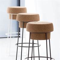 Tabouret Liege Giant Champagne Cork Wire Cage Stool, chaise d'extérieur, chaise haute de bar pour cour, loisirs, balcon, Willa