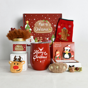 Luxury Christmas <strong>Gift</strong> Set for Employees <strong>Clients</strong> Custom Logo Corporate <strong>Gift</strong> Box Holiday <strong>Gift</strong> <strong>Basket</strong> with Vacuum Tumbler and Socks - Product Image 2