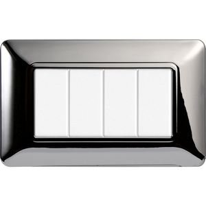 Juego de interruptores de pared Gloca, 3 piezas, 4 vías, plástico, cromo pulido, estilo moderno, 16 A, 250 V, IP20 - Product Image 4