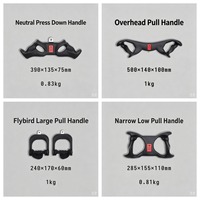 DINUO 8 Pièces Poignées Magnétiques Ergonomiques pour Machine à Câbles, Barres de Traction Lat Pulldown pour Entraînement Musculaire du Dos en Salle de Sport