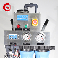 Système de purification d'eau par osmose inverse industrielle à poussée manuelle, système de traitement d'eau à haut débit pour le nettoyage des panneaux solaires