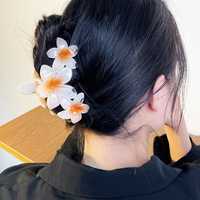 Accessoires Cheveux Personnalisés en Gros Dernière Tendance Pince à Cheveux Fleur Mignonne Grande Pince Griffe à Cheveux pour Femme