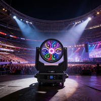 AURA XIP Bee Eye 7x60W IP65 Éclairage Wash Zoom Étanche avec Contrôle DMX512 RGBW en Alliage d'Aluminium pour Concerts, Fêtes et Événements