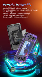 Nouvelle <span class=keywords><strong>console</strong></span> de jeu portable R36H Écran IPS de 3,5 pouces Linux RK3326 Lecteur de jeux vidéo rétro 3000 mAh 64G 10000+ jeux classiques - Product Image 4