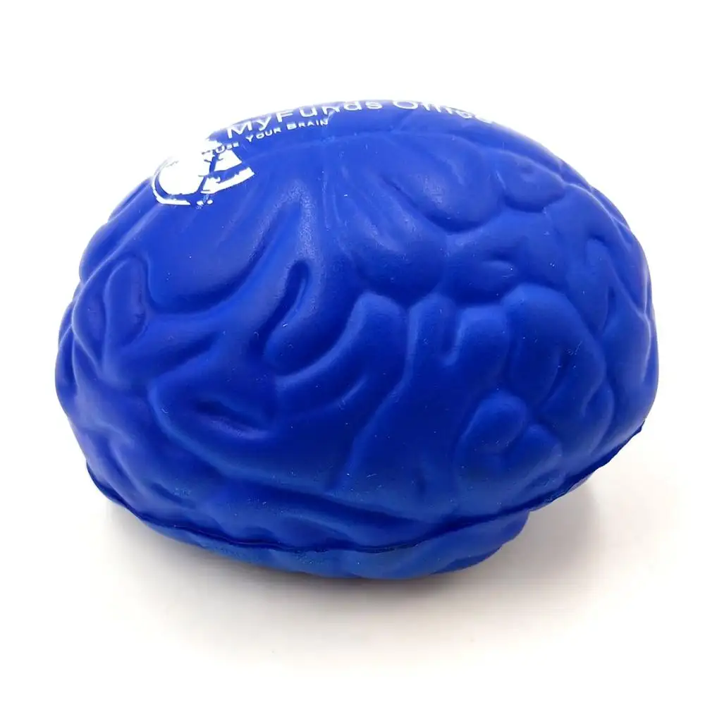 Hot Sale Customized PU Stress Ball Brain Shape Foam Ball