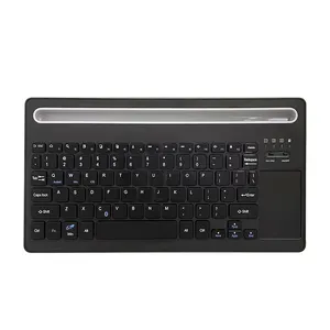 Super Slim Mini Portable Rechargeable 2.4g and BT Wireless Keyboard Scissor multimedia Keyboard BT-63 with Touch Pad and Phone H