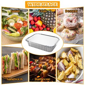 OEM Brand Disposable Aluminum Foil for Disposable <b>Container</b> Small Aluminium Food <b>Containers</b> with Lid - Product Image 4