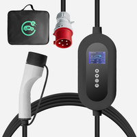 E-mingze 3.5KW 7KW 11KW 22KW Chargeur Rapide Intelligent Type 2 pour Véhicule Électrique, Compatible WIFI et Application, Personnalisable 8A-32A AC EVSE Type 2 pour Voiture Électrique UE