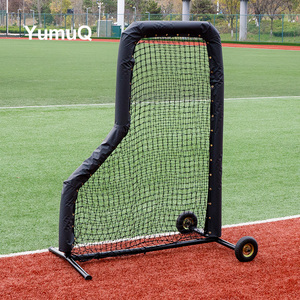 Yumuq 7 'x 7' bóng chày bảo vệ màn hình tùy chỉnh bóng chày bóng chày đánh L Màn hình net với bánh xe có thể tháo rời - Product Image 1