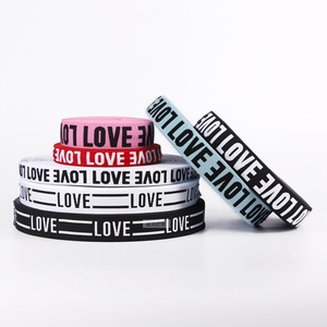 Banda Elástica Jacquard Personalizada con Patrón de Alfabeto en Nailon, Cinta Elástica de Alta Elasticidad para Ropa - Product Image 2