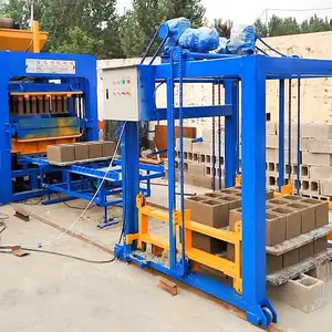 Concrete Interlock Block Machine Fuda Factory QT4-18 Concrete Interlock CHB Block Molding Machine Cement Automatic Brick Making Machine Price For Sale