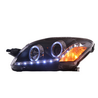 Nouveaux phares LED pour voiture avec feux de jour Angel Eyes pour Toyota Vios 2008-2013 – Amélioration des phares avant