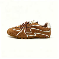 Chaussures décontractées tendance rétro en cuir de vachette véritable pour femmes, baskets vintage confortables, chaussures de skate