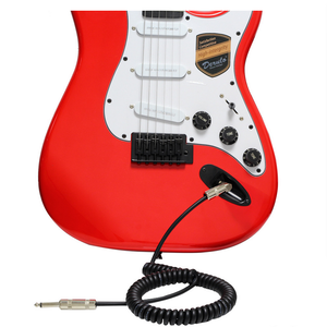 <span class=keywords><strong>Cable</strong></span> <span class=keywords><strong>de</strong></span> <span class=keywords><strong>audio</strong></span> 90 grados en ángulo 10 pies instrumento en espiral 6,3mm <span class=keywords><strong>Cable</strong></span> <span class=keywords><strong>de</strong></span> guitarra - Product Image 6