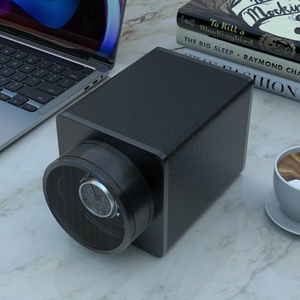 Boîte de remontoir de montre unique avec moteur automatique silencieux Boîtier de montre en <span class=keywords><strong>cuir</strong></span> végétalien noir à vitesse réglable Remontoir de montre - Product Image 3