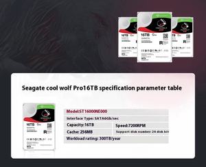 Per Seagate ST16000NE000 16TB Cool Wolf Pro Hard Disk meccanico per Storage di rete NAS - Product Image 4